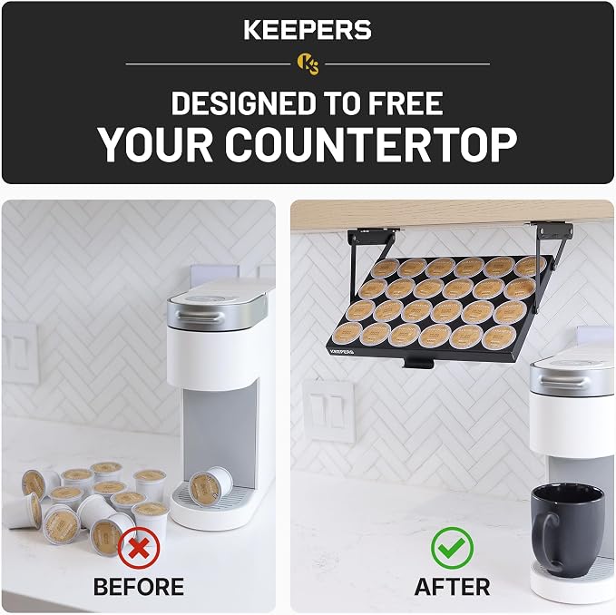 COFFEEKEEPERS KEEPERS Under Cabinet K Cup Holder - Image 2