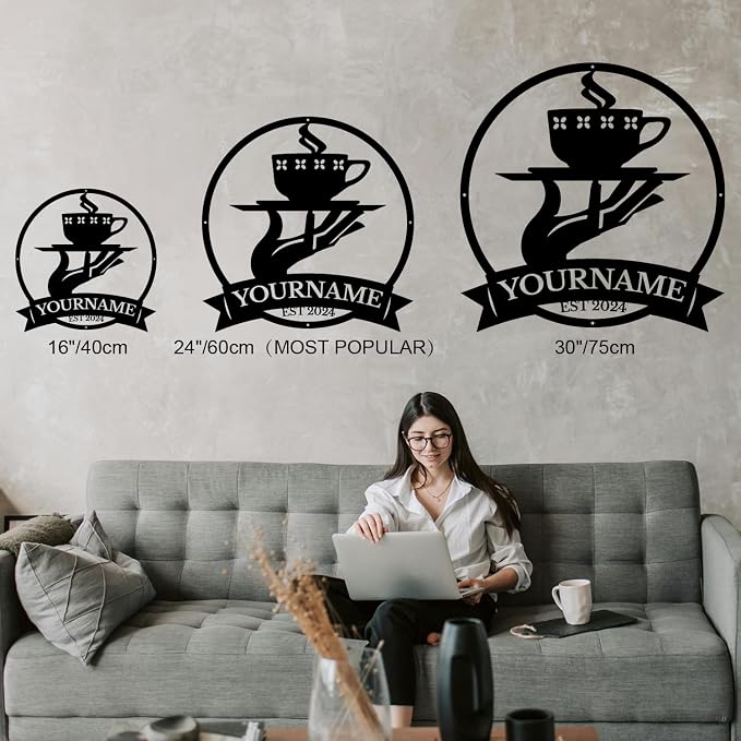 Custom Metal Coffee Bar Signs - Image 6