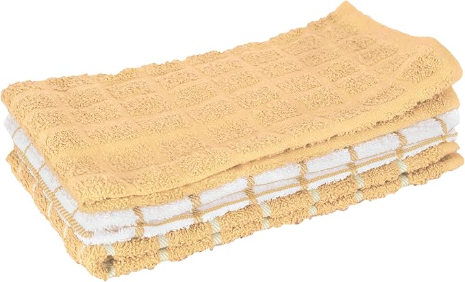 Ritz Premium 100% Cotton Terry Check Kitchen Dish Towels by RITZ