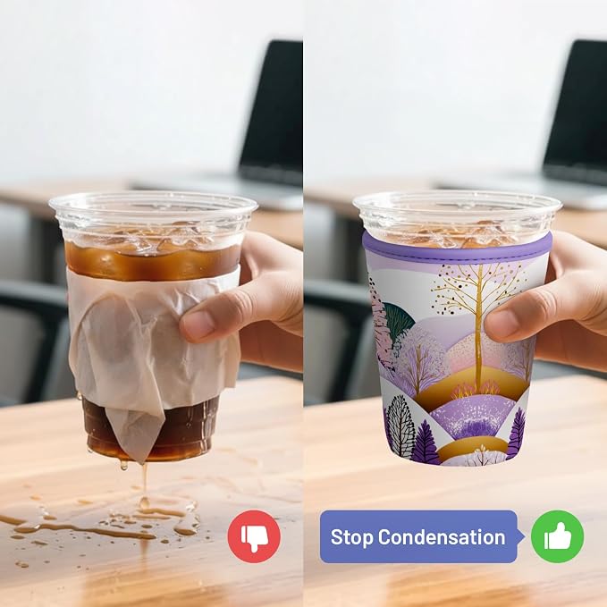 Iced Coffee Sleeve Reusable Cup Sleeves - Image 4
