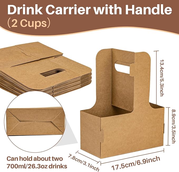 MAQIHAN 2 Cup Drink Carrier - Image 2