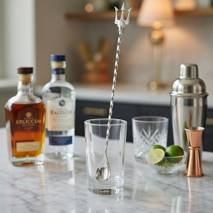 Homestia 12-Inch Stainless Steel Cocktail Spoon - Image 5