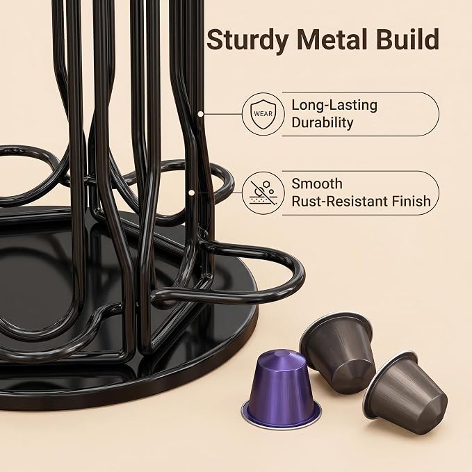 Coffee Pod Holder for Nespresso OriginalLine, Coffee Pod Storage Organizer 360 - Image 3