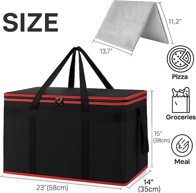 Bodaon XXXL Insulated Food Delivery Bag Set - Image 4