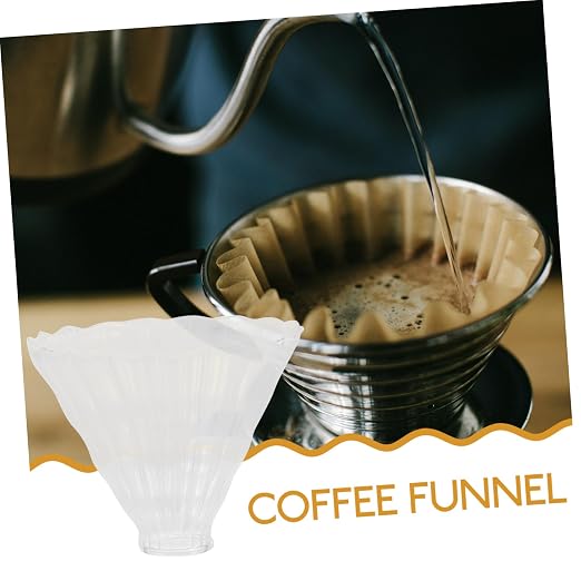 2Pcs Durable Heat Resistant Glass Coffee Funnel Easy Clean Coffee Making Tool - Image 2