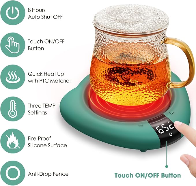 Coffee Mug Warmer for Desk, Cup Warmer - Image 2