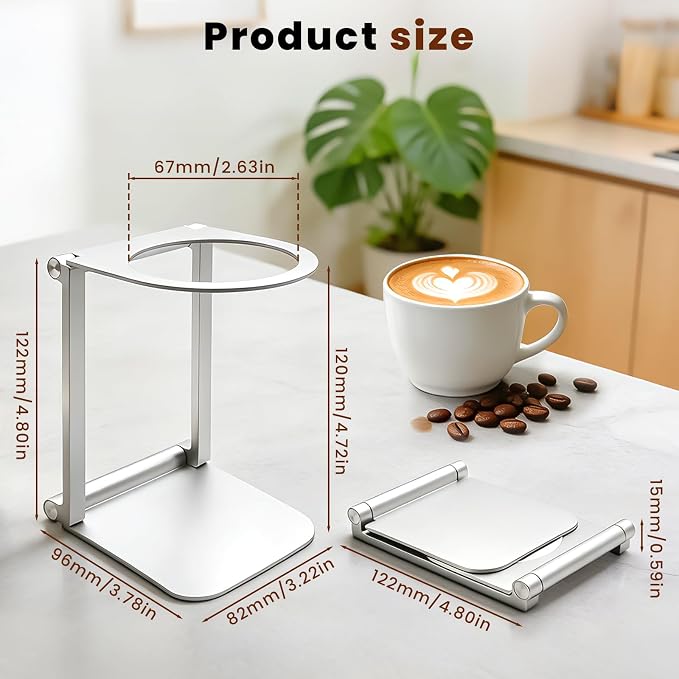 Pour Over Dripper Stand, Foldable stand - Image 2
