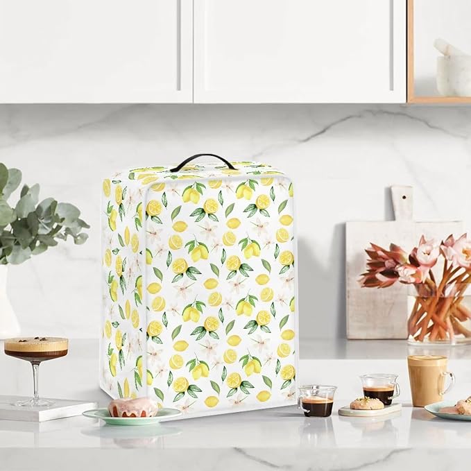 Lemon Print Coffee Maker Cover - Image 3