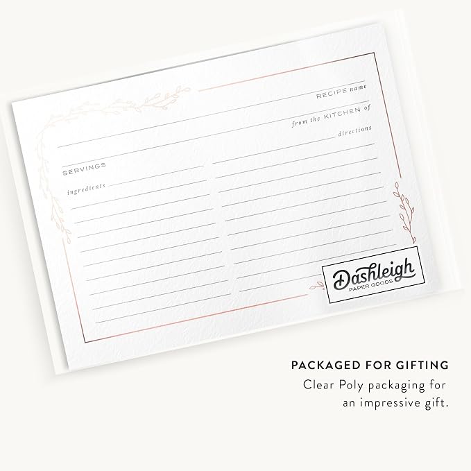 Dashleigh Rose Gold Foil Recipe Cards - Image 4