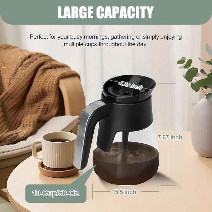 10-Cup Glass Carafe Replacement Compatible - Image 4