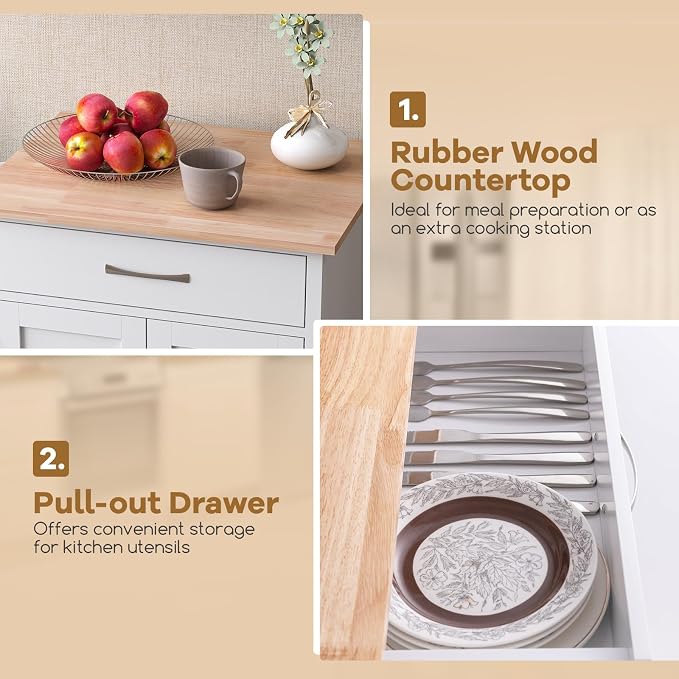 Giantex Kitchen Island Cart - Image 7