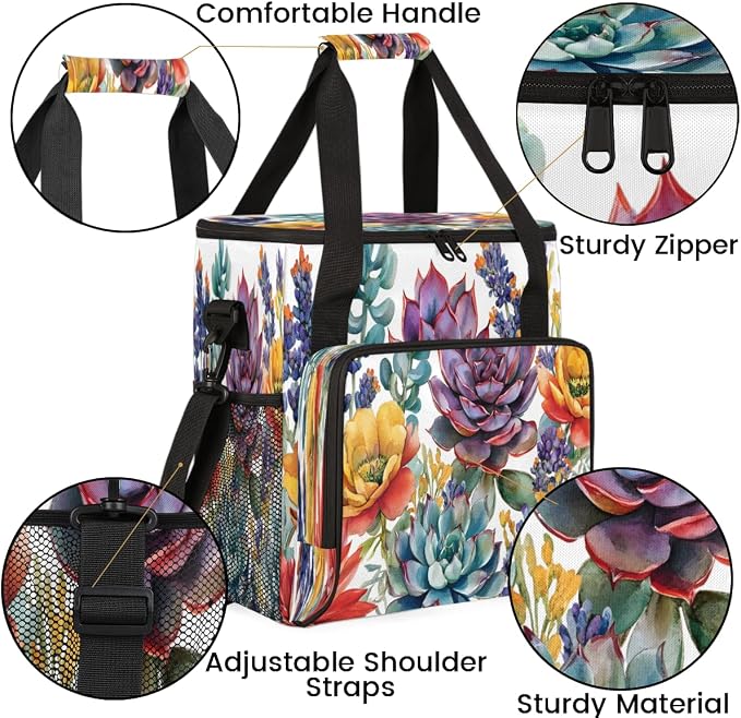 Succulent Floral Coffee Machine Bag Compatible - Image 6
