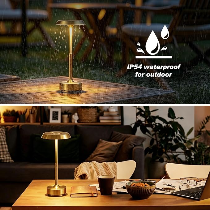 1 Pack Cordless Table Lamp, Portable LED Desk Lamps, 5000mAh Battery Operated - Image 5