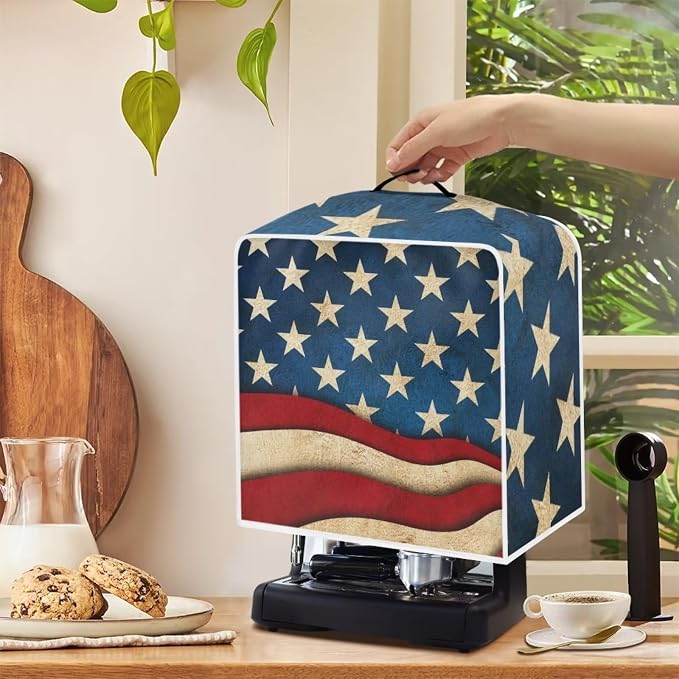 American Flag Coffee Maker Cover Coffee Machine Dust Cover Stain Resistant - Image 5