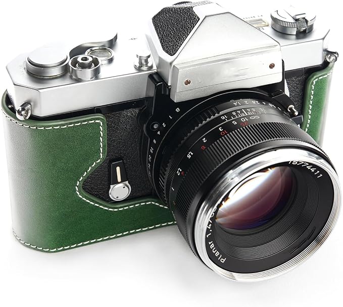 TP Original Handmade Genuine Real Leather Half Camera Case Bag Cover - Image 4