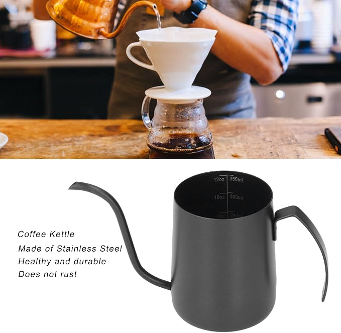 Stainless Steel Gooseneck Coffee Kettle, - Image 4