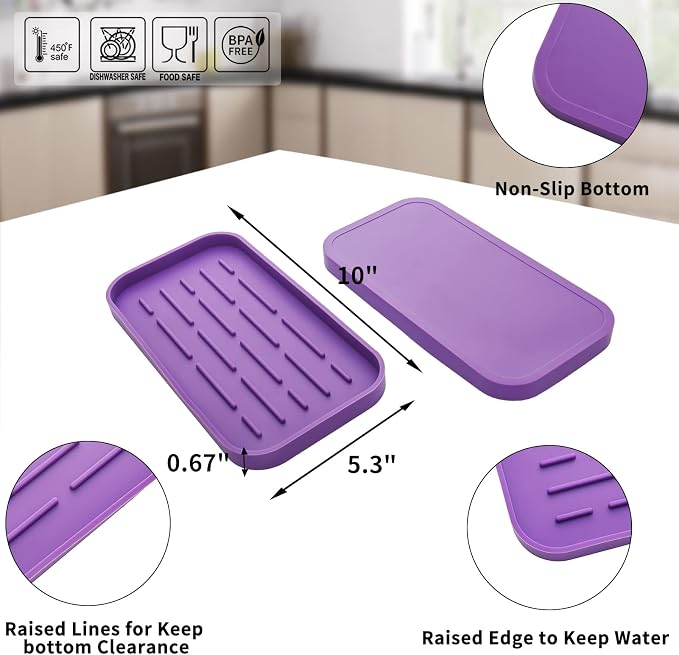 MicoYang Silicone Kitchen Sink Organizer Tray - Image 2