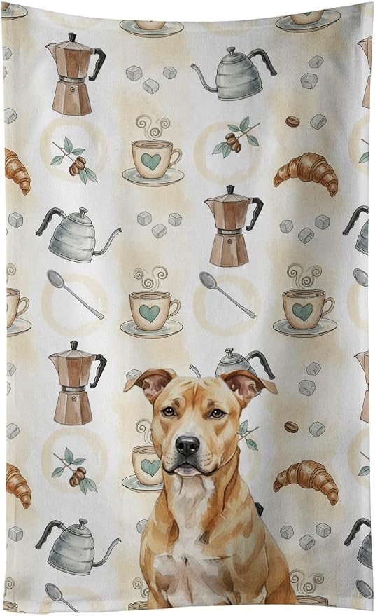 Caroline's Treasures Fawn American Staffordshire Terrier Coffee Bar Kitchen by CarolinesTreasures