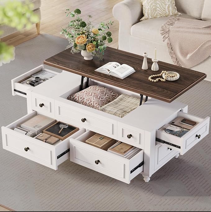 47.2" Lift Top Coffee Table by Unknown