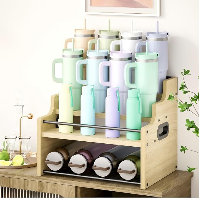 4-Tier Wood Display Shelf Wine Rack - Image 7