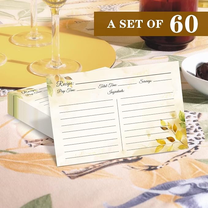 Recipe Cards 4x6, Premium Double-Sided Recipe Cards - Image 5