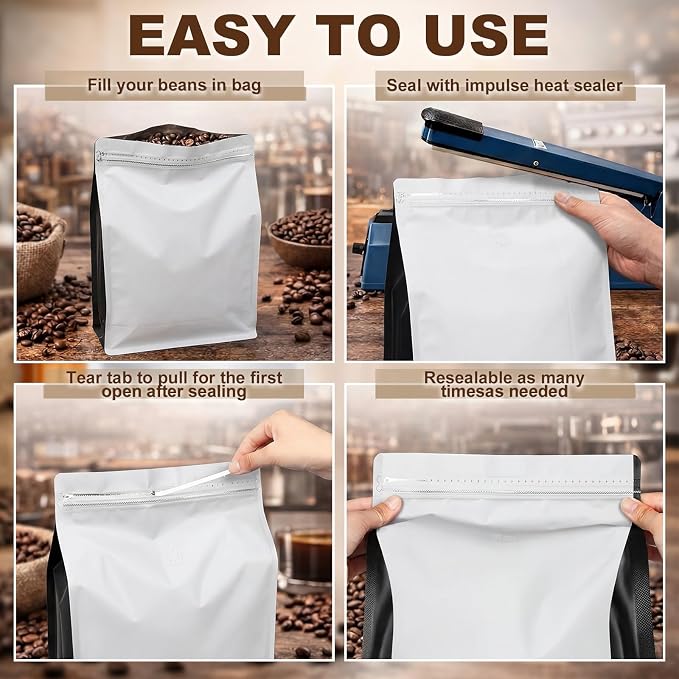 Moxweyeni 60 Pcs 5 lb Coffee Bags - Image 4