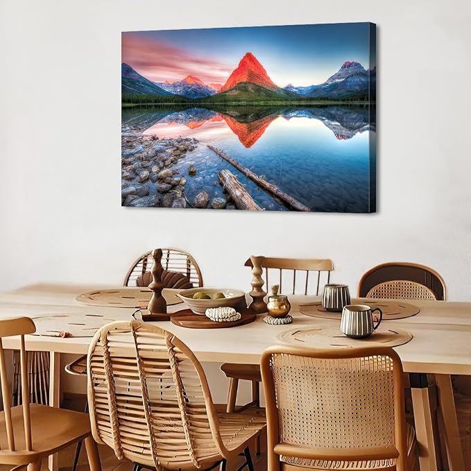 Big Glacier Mountain Canvas Wall Art - Image 6
