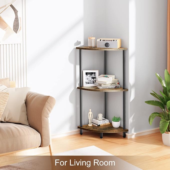 SRIWATANA 3-Tier Corner Shelf Stand - Image 2