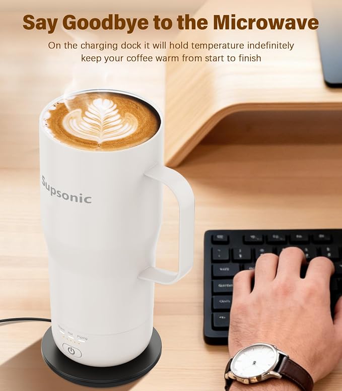 Supsonic - Smart Heated Coffee Mug, 20oz Rechargeable Self Heating Mug - Image 3