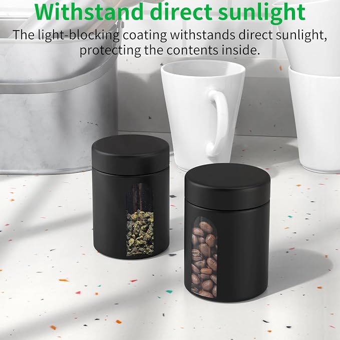 Urekt Glass Storage Jar, 2 Pack Premium Food Grade Visual Container - Image 5