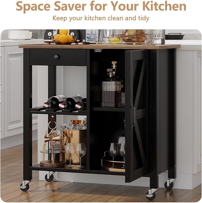 4 EVER WINNER Rolling Kitchen Island Cart - Image 6