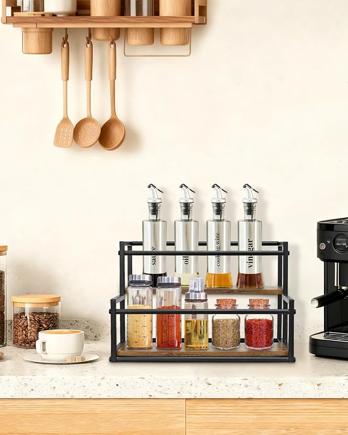 Okydoky 2-Tier Coffee Syrup Rack Holds 8 Bottles - Image 5