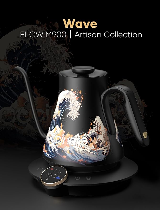 Cocinare Gooseneck Electric Kettle, ±0.5°F Precise Temperature Control - Image 3