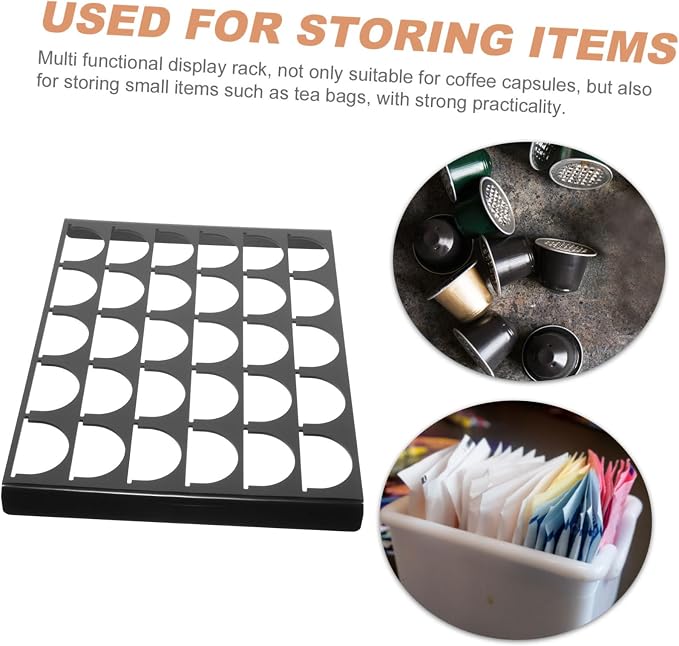 ORFOFE 30grids Coffee Capsule Storage Rack Acrylic Organizer - Image 8