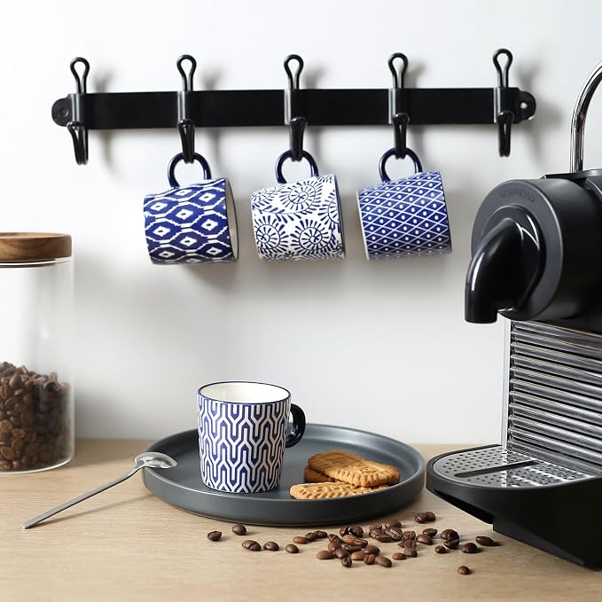 Selamica Ceramic Espresso Cups Set of 4, 5 Oz Espresso Mugs Porcelain - Image 3