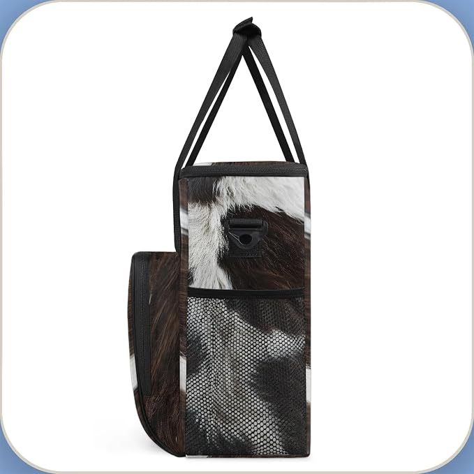 Cow Print Western Animals Coffee Maker Carring Bag, Large Insulated Storage - Image 4