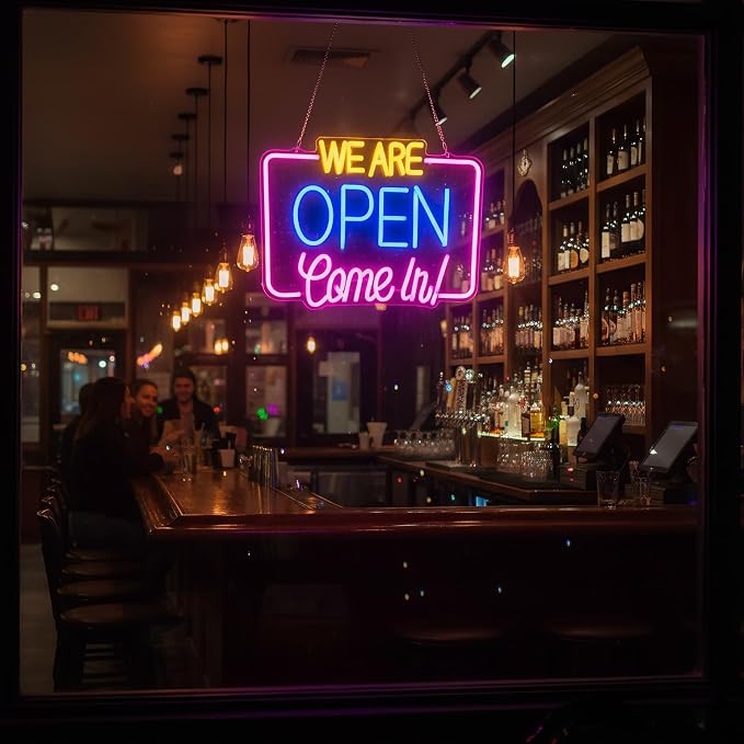 Open Sign for Business, LED Dimmable Neon Light - Image 5