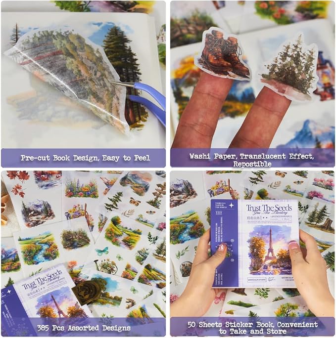 Seasonal Nature Landscape Stickers - Image 4