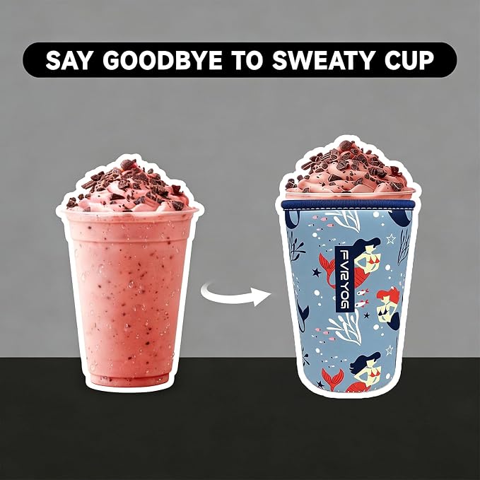 Reusable Insulated Neoprene Iced Coffee Sleeves - Image 2