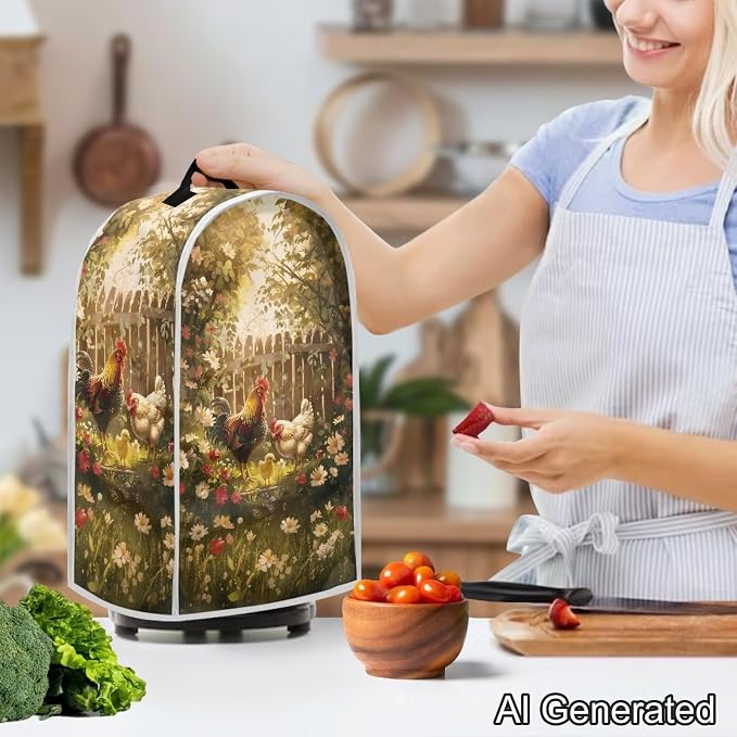 Chicken Blender Dust Cover, Anti Fingerprint Polyester Stand Mixer or Coffee - Image 3