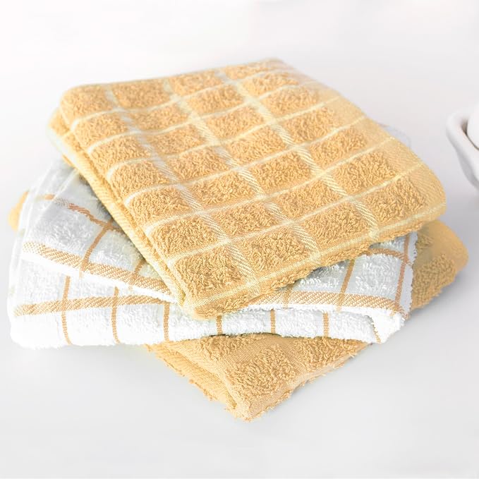 Ritz Premium 100% Cotton Terry Check Kitchen Dish Towels - Image 6
