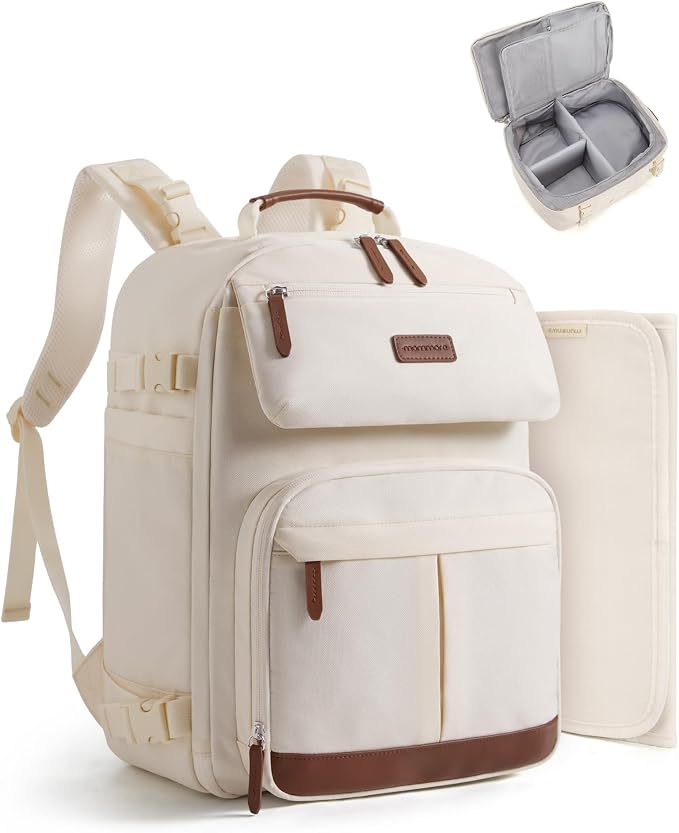 mommore Diaper Bag Backpack Multi-Pocket Travel Baby Bag by mommore