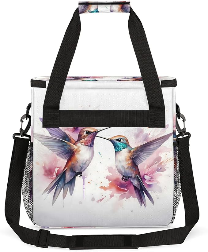 Hummingbird Coffee Maker Carring Bag, Large Insulated Storage Organizer Case - Image 5
