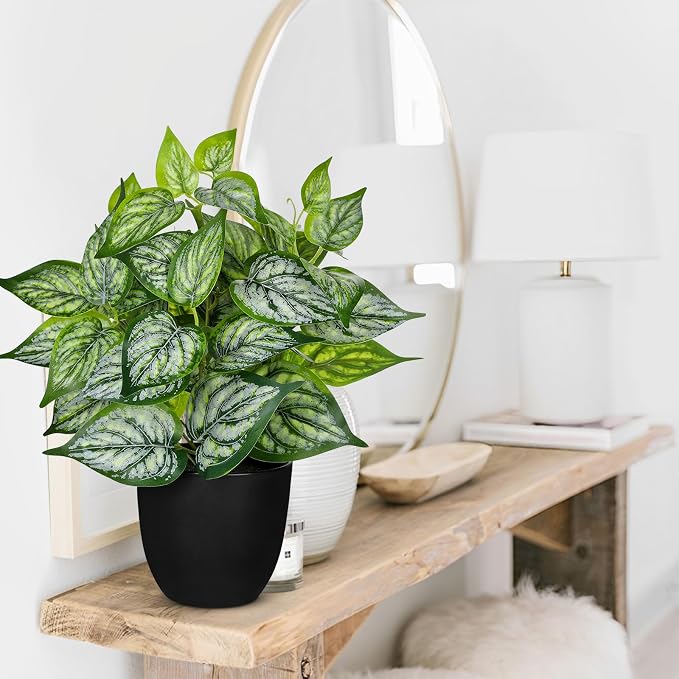 Villa Como 14.5" Artificial Plants Indoor Home Decor, Fake Potted Silk Plants - Image 4