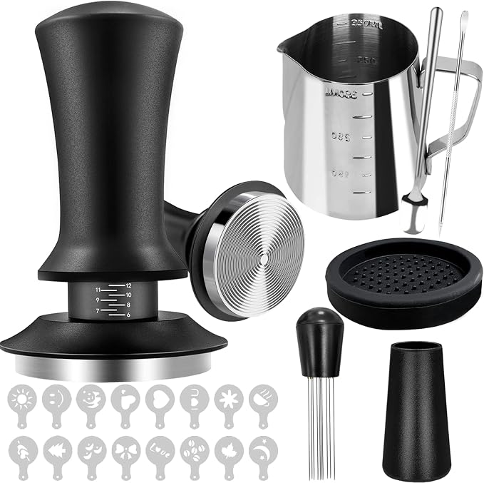 22Pcs Espresso Accessories, 51mm Espresso Tamper Kit, Espresso Machine by Wenosda