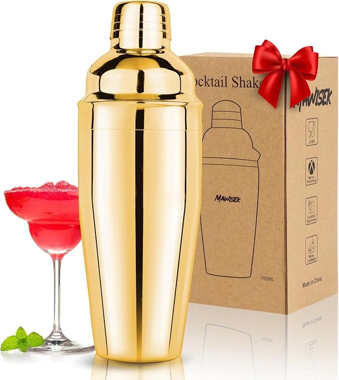 Cocktail Shaker 24oz Martini Drink Shaker by Mawisek