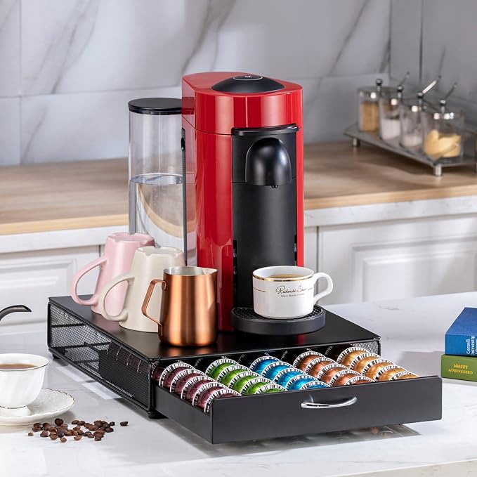 FlagShip for Nespresso Pod Storage Vertuo Pod Holder Coffee Pod Organizer by FlagShip