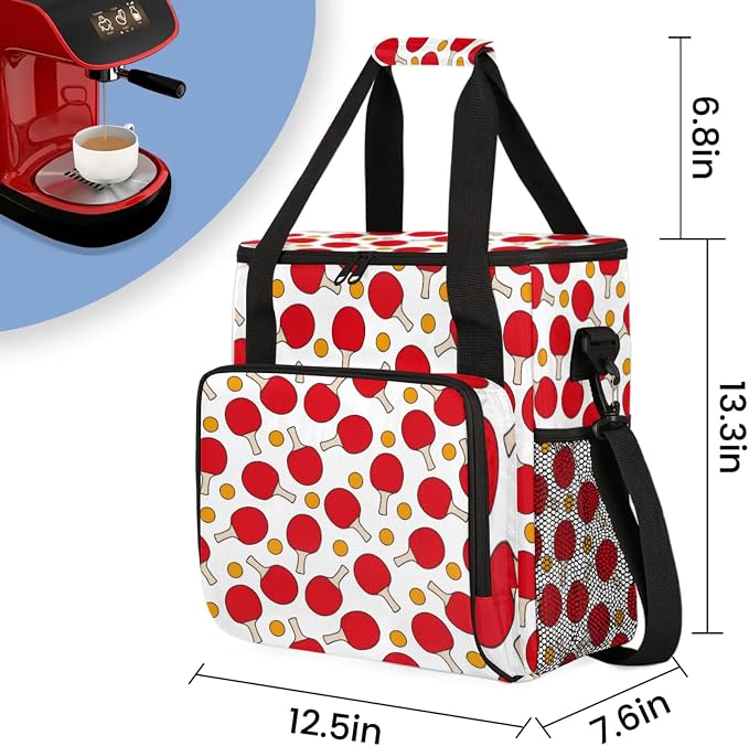 Ping Pong Coffee Maker Travel Bag, Ping Pong Large Carrying Storage Case - Image 2