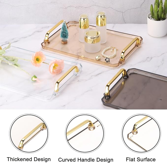 PATIKIL 12 x 8.6 Inches Plastic Serving Tray - Image 4