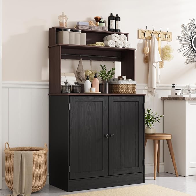 MHOM Farmhouse Coffee Bar Cabinet - Image 5